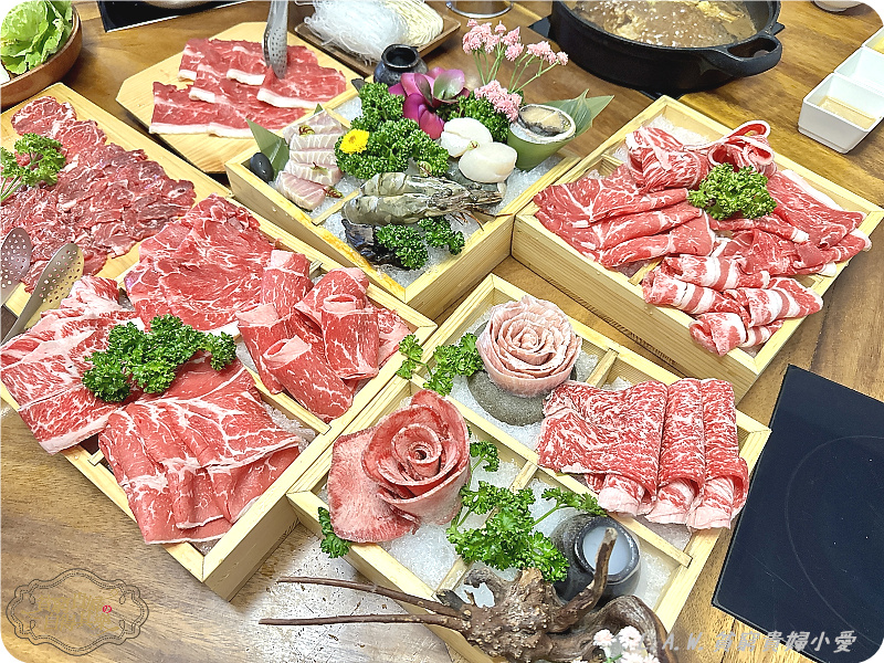 [中壢美食]福叁鍋物~肉質鮮美+新鮮海鮮，連餐後甜點也很用心。 @貧窮貴婦小愛的吃喝玩樂育兒日記